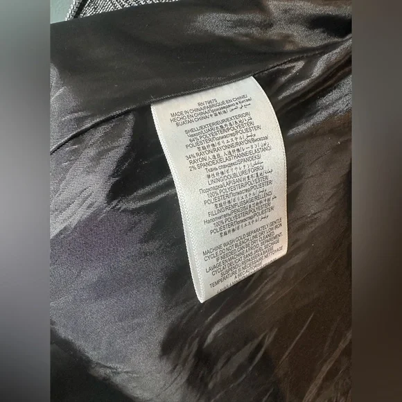 BCBGeneration Plaid Puffer Coat in Black/Grey - Picture 13 of 14